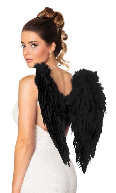 Boland Angel Wings Folded, Black, 50 X 50cm, 52821