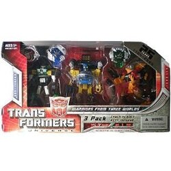 Hasbro Transformers Universe Warriors from Three Worlds Set, 3 Pieces, Ages 5+