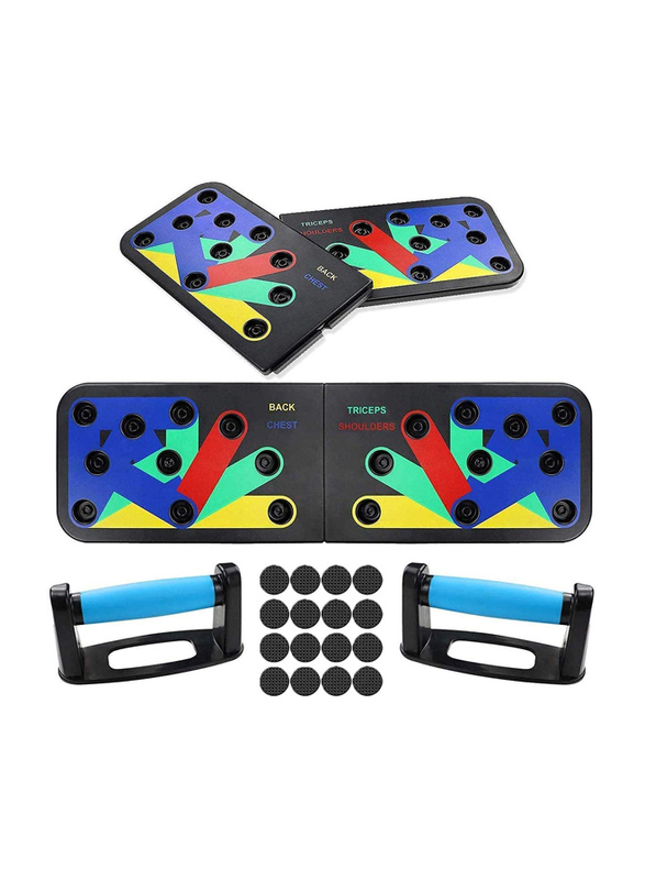 Gadget Deals 14 in 1 Body Building Push up Board, Multicolour