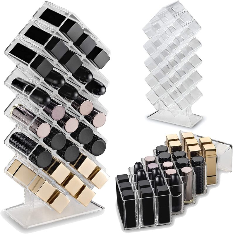 By Alegory Acrylic Lipstick Makeup Organiser Stand, Clear
