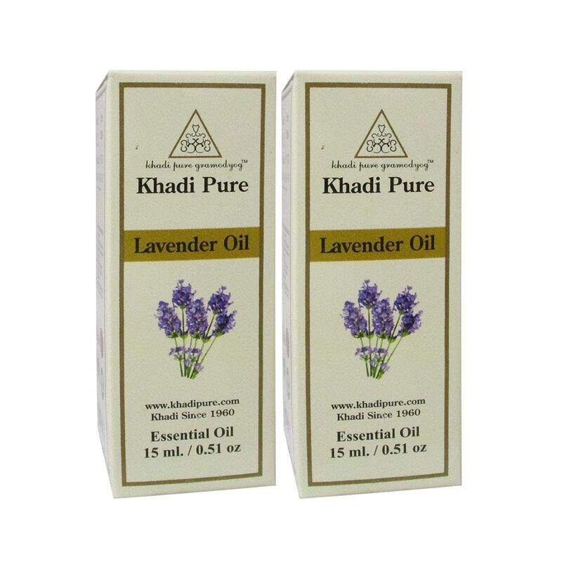 

Khadi Pure Herbal Lavender Essential Oil, 2 x 15ml