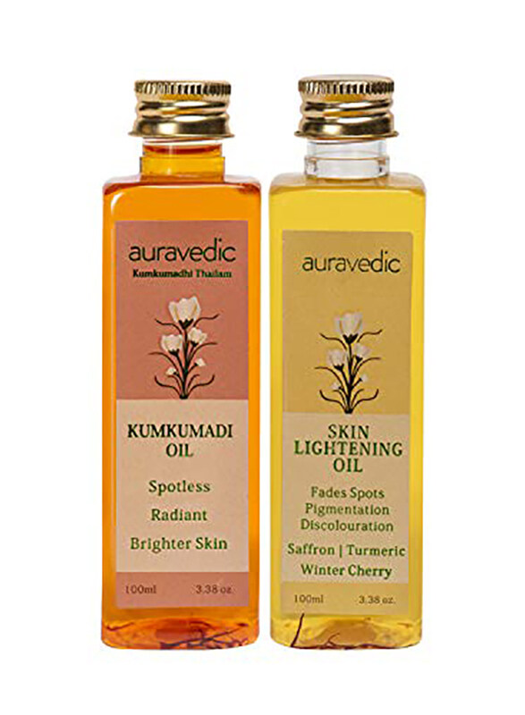 

Auravedic Skin Lightening Oil & Kumkumadi Face Oil, 2 Pieces x 100ml