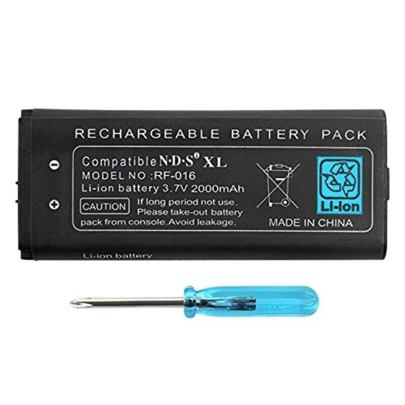 

Ostent 2000mAh Rechargeable Lithium-ion Battery + Tool Pack Kit for Nintendo NDSiLL NDSiXL, Black