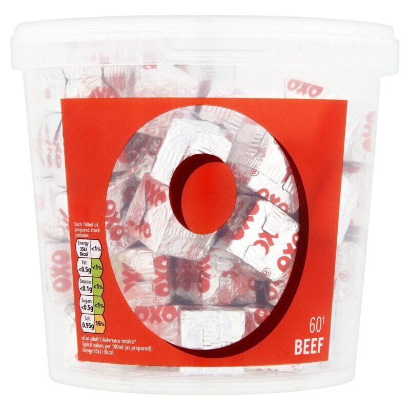 

OXO 60 Beef Stock Cubes Made With Authentic Meat Juices, 378 g (Pack of 1)