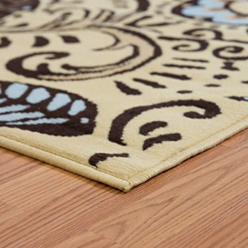 United Weavers of America Dallas Bandanna Rug, Brown