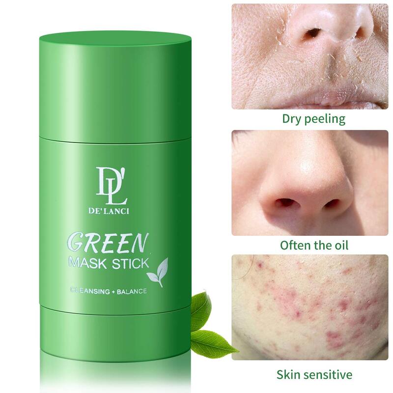 De'Lanci Green Tea Purifying Clay Stick Mask, 40gm