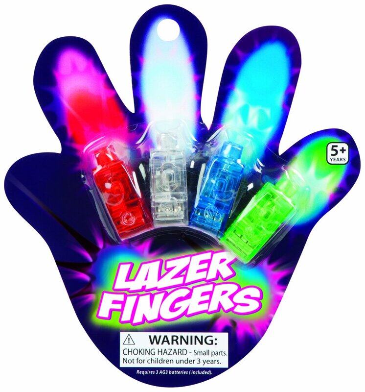 

Toysmith Lazer Fingers Toy, 20 Pieces, Ages 6+