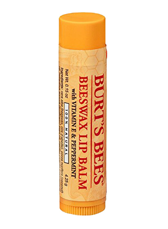 

Burt's Bees Beeswax Lip Balm with Vitamin E & Peppermint Set, 6 Pieces, Yellow