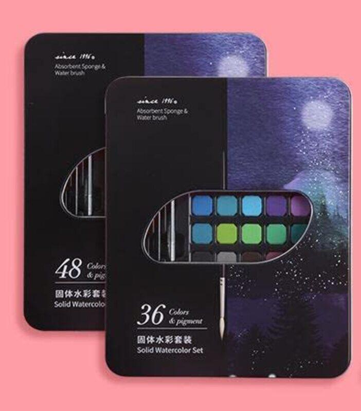 INFINITY 36 Solid Watercolour Paint Set for Kids, Artists and Beginners