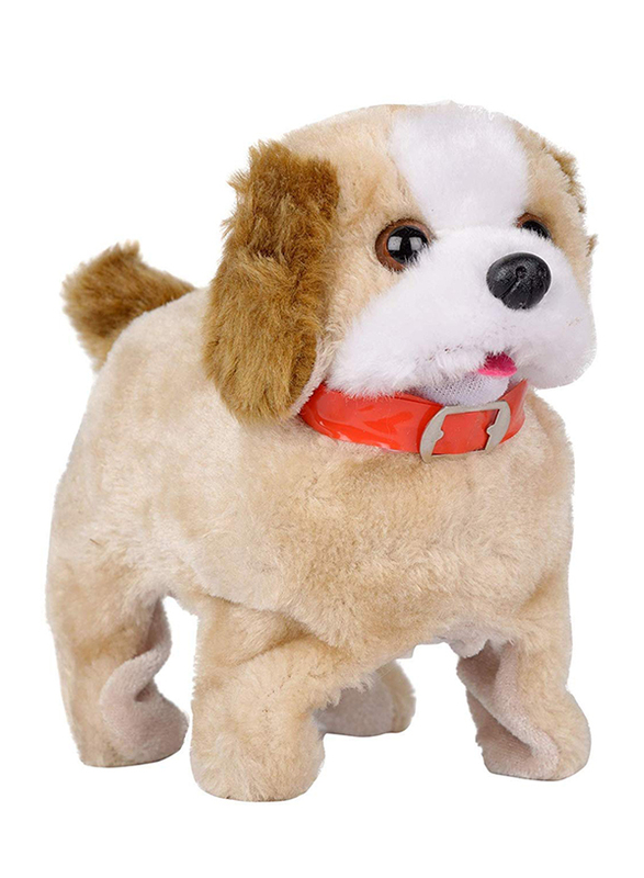 KidzBell Electronic Jumping Puppy with Sound and Music, Light Brown