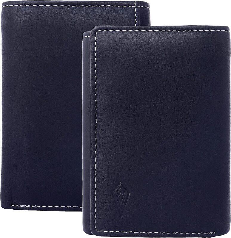 

IMPERIOUS Men's Genuine Leather tri-Fold Wallet (Black)