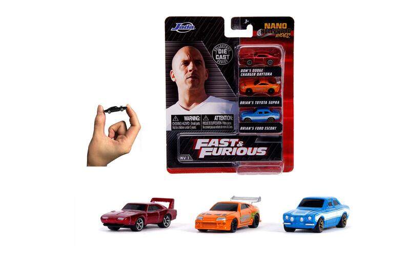 

Jada Toys Fast and Furious 3 Pack Diecast Toyta Supra Dodge Charger Daytona and Ford Car for Kids Boys Girls Age 3 Years and Above