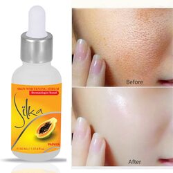 Silka Whitening Serum with Kojic Acid and Hyaluronic Acid Natural Skin Lightener Whitening Serum Dark Spot Corrector Remover for Face,Neck & Private Part 30 ML