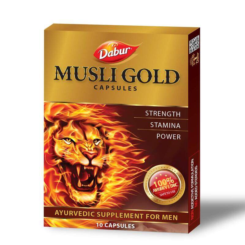 

Dabur Musli Gold Ayurvedic Supplement, 48 x 10 Capsules