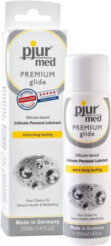 

pjur med Premium Glide - Silicone-Based Medical Lubricant - for Highly Sensitive Skin/mucous membranes - Allergy Friendly (100ml)