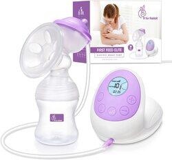 R for Rabbit First Feed Elite Electric Breast Pump, Purple