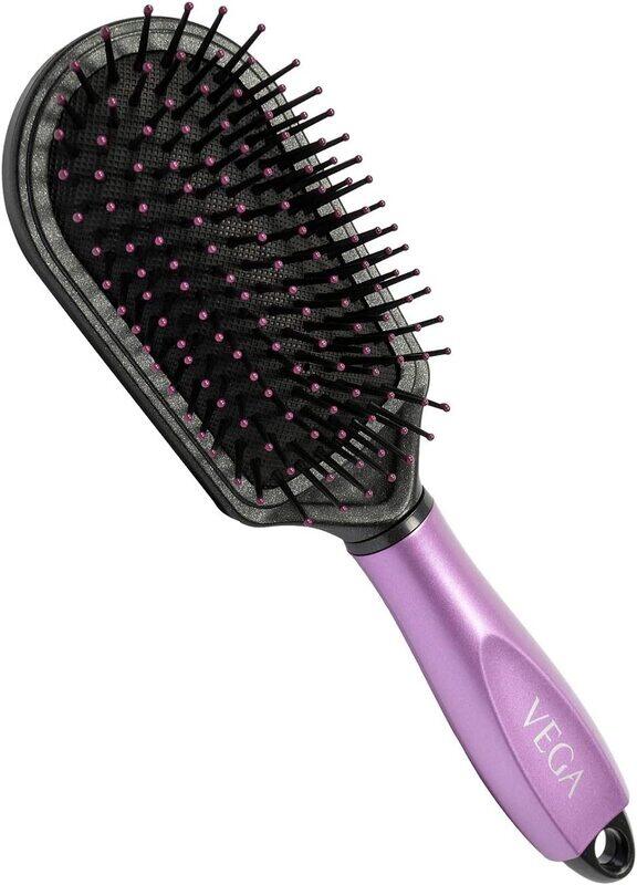 

Vega Cushioned Brush with Cleaner for All Hair Types
