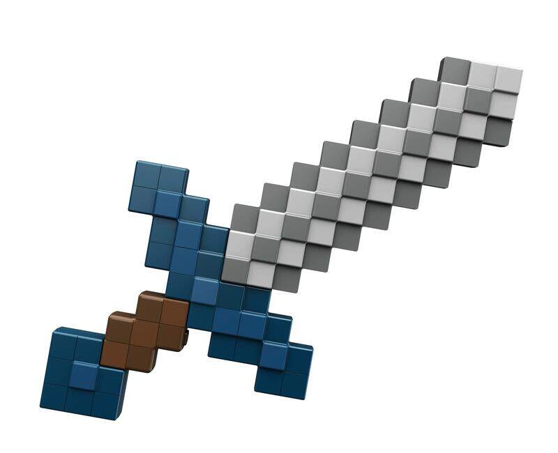 

Minecraft Dungeons Deluxe Foam Roleplay Sword, Lifesize Battle Toy with Sound Effects for Active Play, Gift for Kids Age 6 and Older