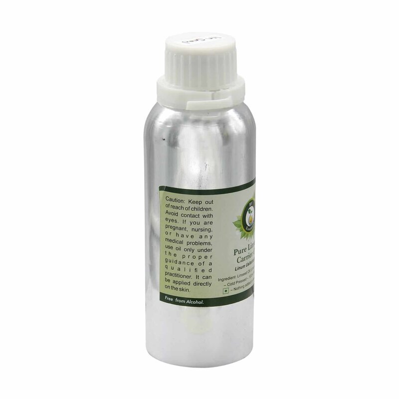 R V Essential Linum Usitatissimum Pure Linseed Carrier Oil, 300ml