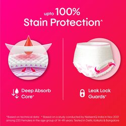 Kotex Overnight Panties for Sanitary Protection - S/M (10 Counts)