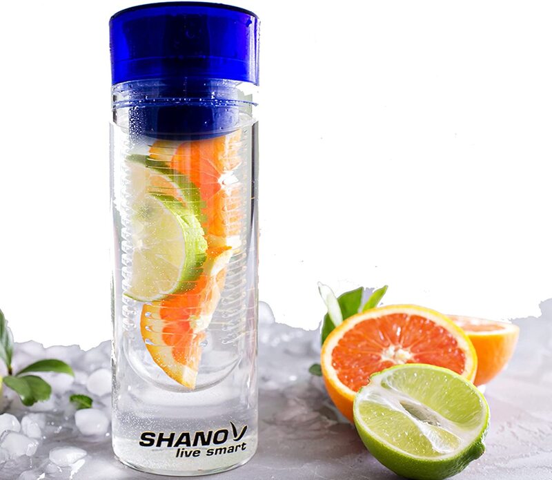 

Shano Live Smart Fruit Infused Water Bottle, Blue