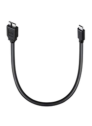 HomeSpot 1 Feet Micro-B USB Cable, USB Type-C Male to Micro-B USB Cable for Suitable Devices, Black