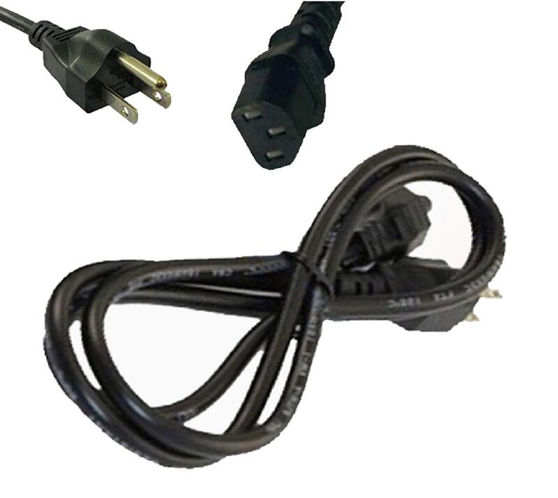 Upbright New AC in Power Cord Outlet Socket Cable Plug Lead, Black