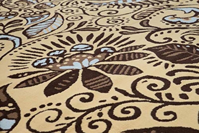 United Weavers of America Dallas Bandanna Rug, Brown