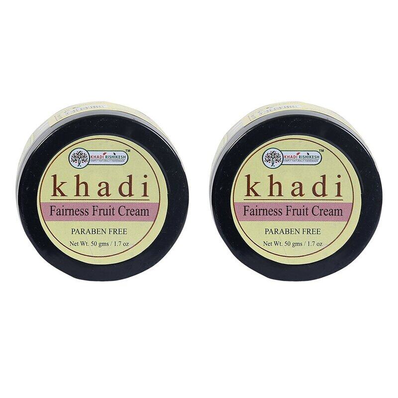

Khadi Rishikesh Herbal Fairness Fruit Cream Combo Set, 2 x 50gm