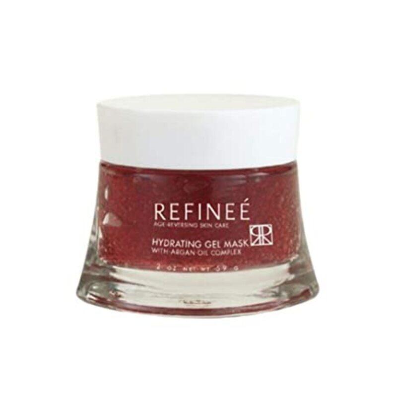 

Refinee Hydrating & Repairing Gel Face Mask with Argan Oil for Dry & Damaged Skin 2oz