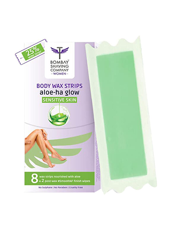 

Bombay Shaving Company Women Full Body Wax Strips for Sensitive Skin, 10 Pieces
