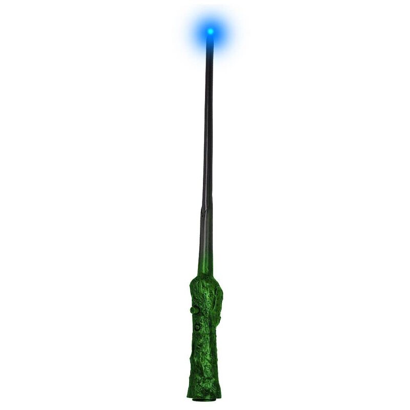 Pop The Party Light Up Magic Wizard Wands Sound Illuminating Toy Wand for Kids Girls Boys Party Costume Christmas Cosplay Accessory Green