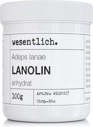 Lanolin wool fat anhydrate, 100 g, water-free and hardly any odour, wool wax from wesentlich.