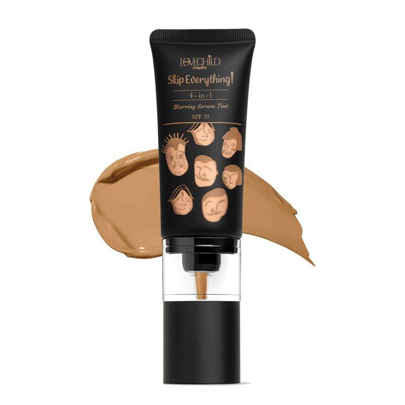 

Lovechild Masaba Skip Everything Blurring Serum, 4 in 1 Serum Skin Tint, Natural Coverage, For Daily Use, With SOD Technology, 30ml