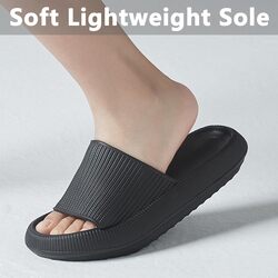 MoneRffi Slippers Women Men,Shower Sandal Pillow Slides Open Toe Thick Sole Sandals House Slipper