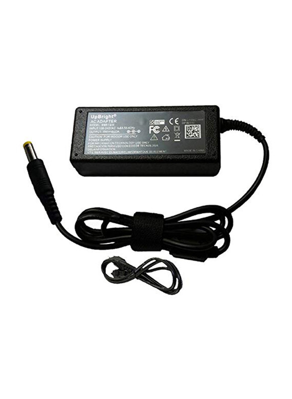 UpBright 12V AC/DC Adapter Wall Charger, Black