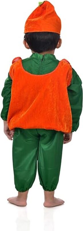 BookMyCostume Pumpkin Vegetable Kids Fancy Dress Costume