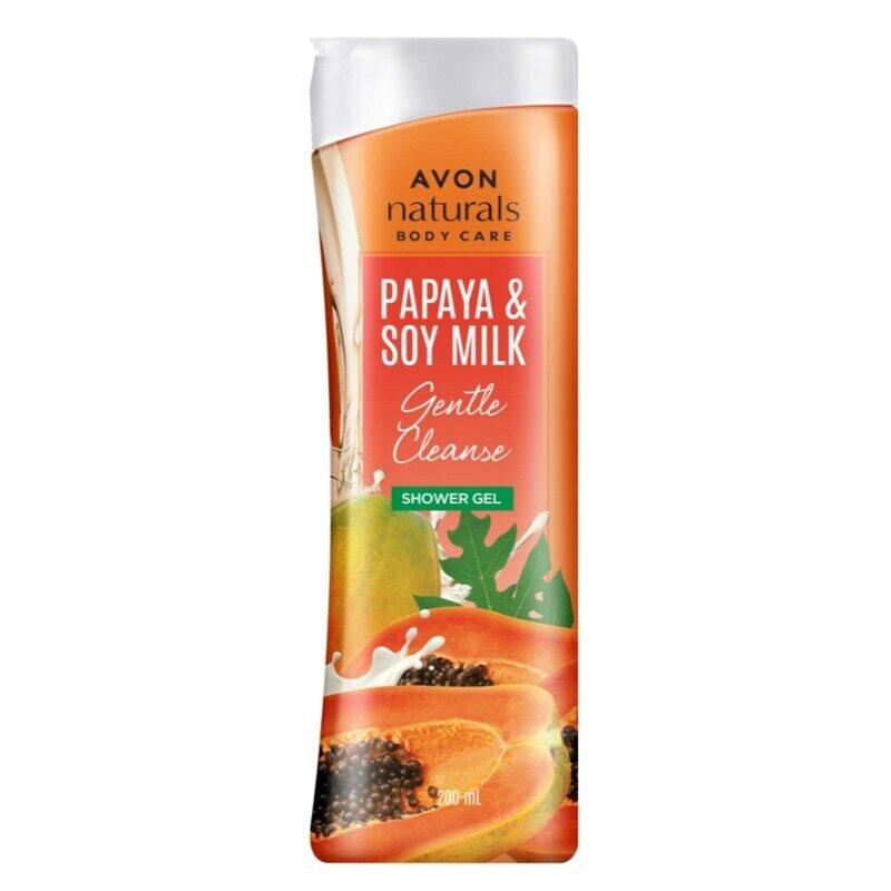 

Avon Naturals Papaya & Soy Milk Whitening Shower Gel, 200ml