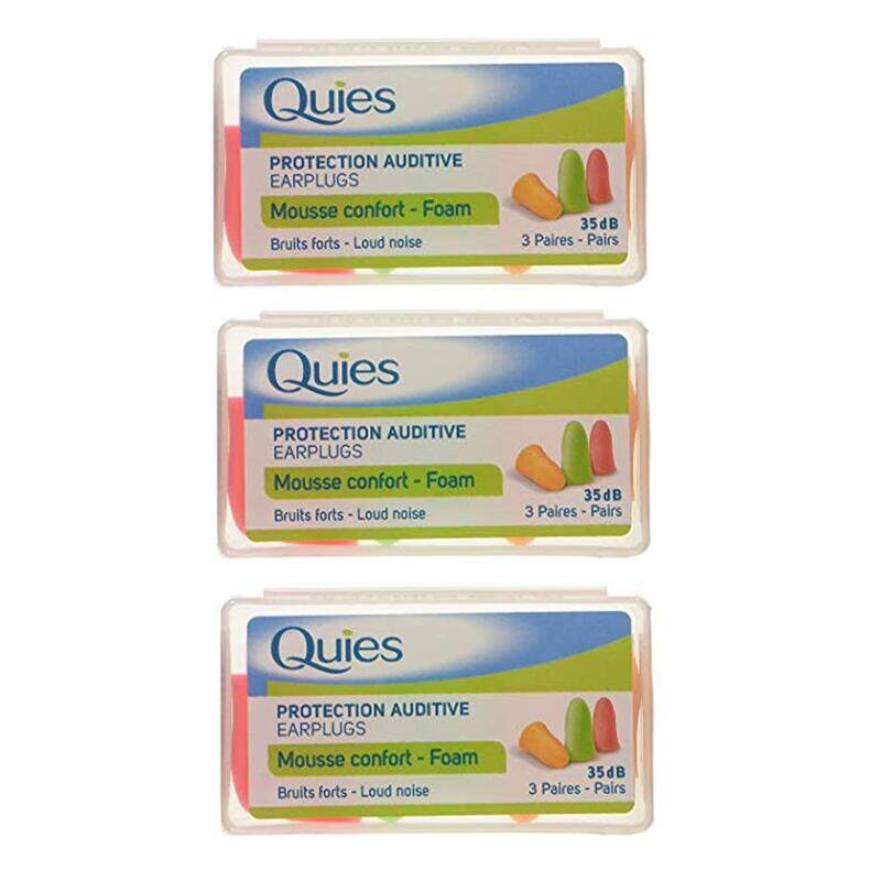 

Quies - Protection Auditive En Mousse, 3 X Pairs (Assorted Colours)