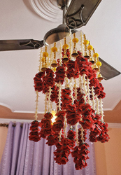 Dannyboyzs Artificial Hanging Flower Garlands Chandelier, Multicolour