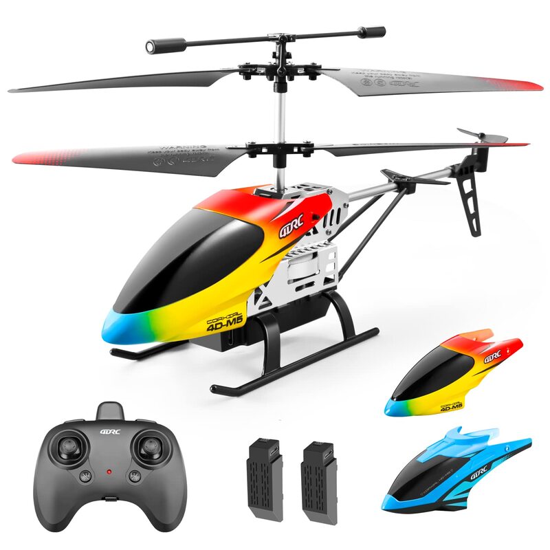 

4DRC M5 Remote Control Helicopter Altitude Hold RC Helicopters with Gyro for Adult Kid Beginner,2.4GHz Aircraft Indoor Flying Toy with 3.5 Channel,Hig