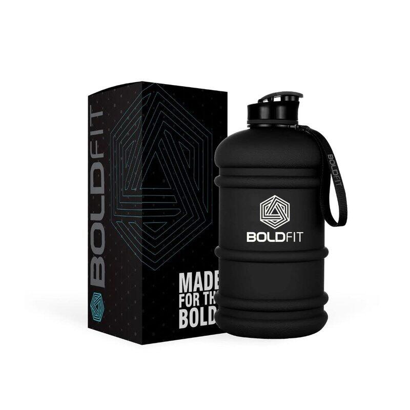 

Boldfit 2.2 Ltr Extra Large Gym Gallon Water Jug Bottle, Black