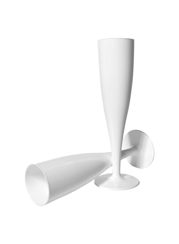 

ProductPro 170ml 10-Piece Prosecco Flutes, White