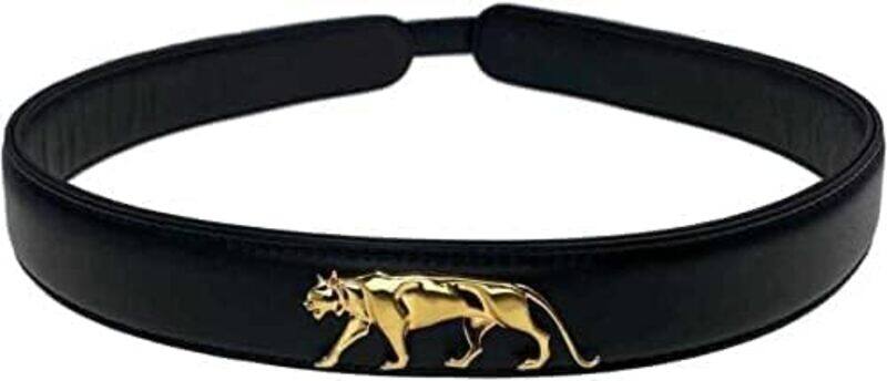 

LIBJOY Black Stylish Belt for Women, Black, Free Size