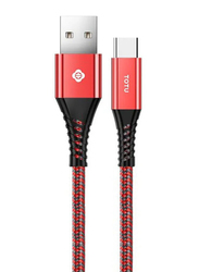 Totu USB Type-C Cable, USB-A to USB Type-C Fast Charging Cable for Smartphones, Red