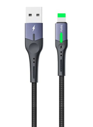 Totu Lightning Cable, USB Type A to Lightning Fast Charging Cable, Black/Green/Grey