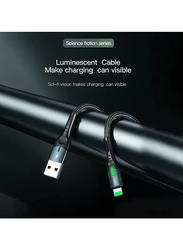 Totu Lightning Cable, USB Type A to Lightning Fast Charging Cable, Black/Green/Grey