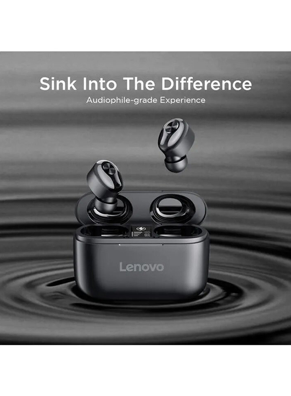 Lenovo True Wireless In-Ear Stereo Earbuds, Black
