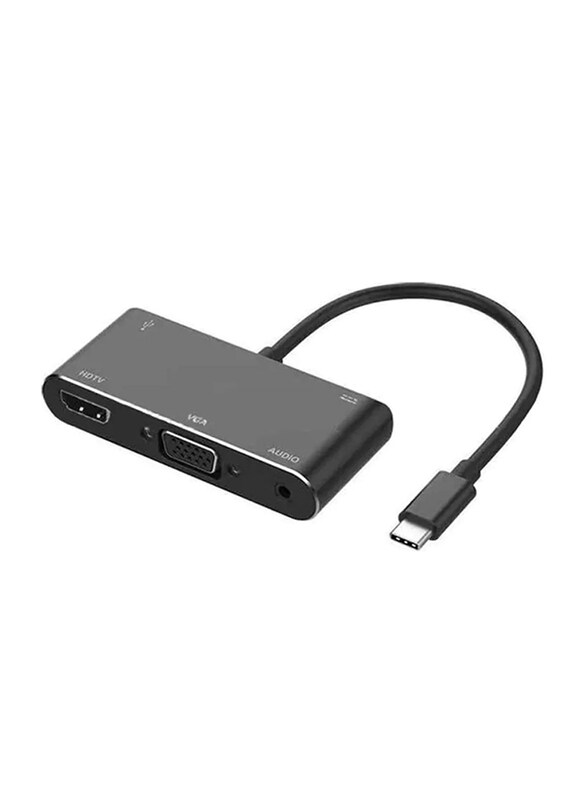 

Onten 5-In-1 USB Type-C Hub With 4K HDMI Cable, Black