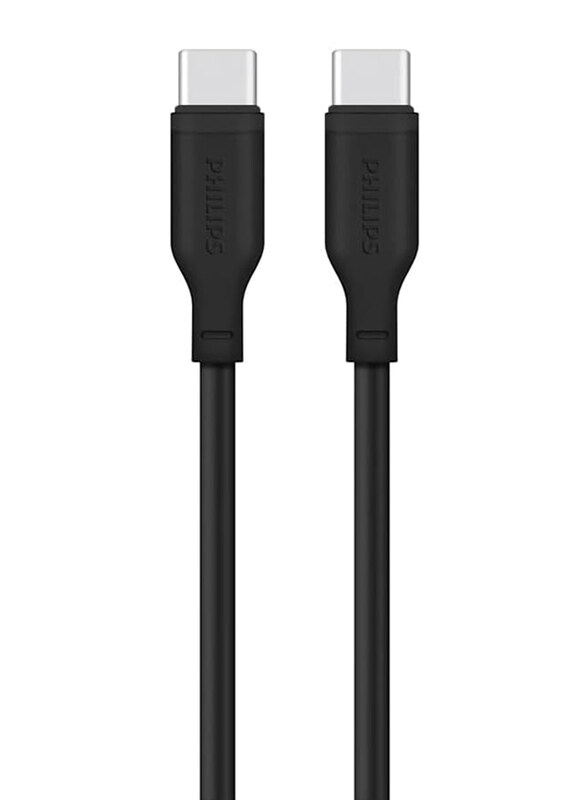 

Philips 1.2-Meter USB Type-C Fast Charging Cable, USB Type-C to USB Type-C, Black